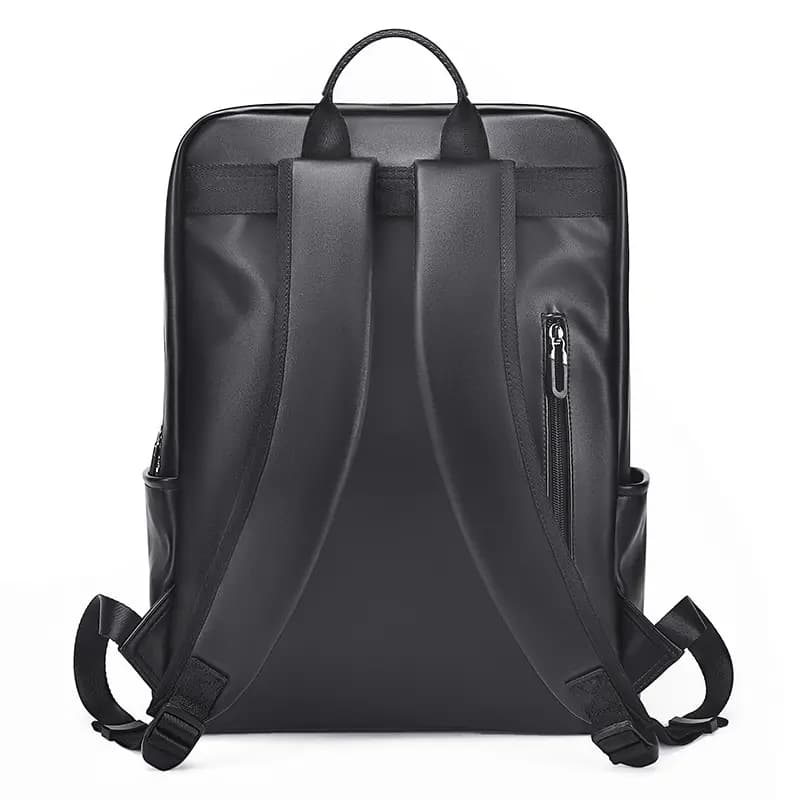 GOLF Synthetic Leather Backpack Large Size Men's Black/Dark Gray 9