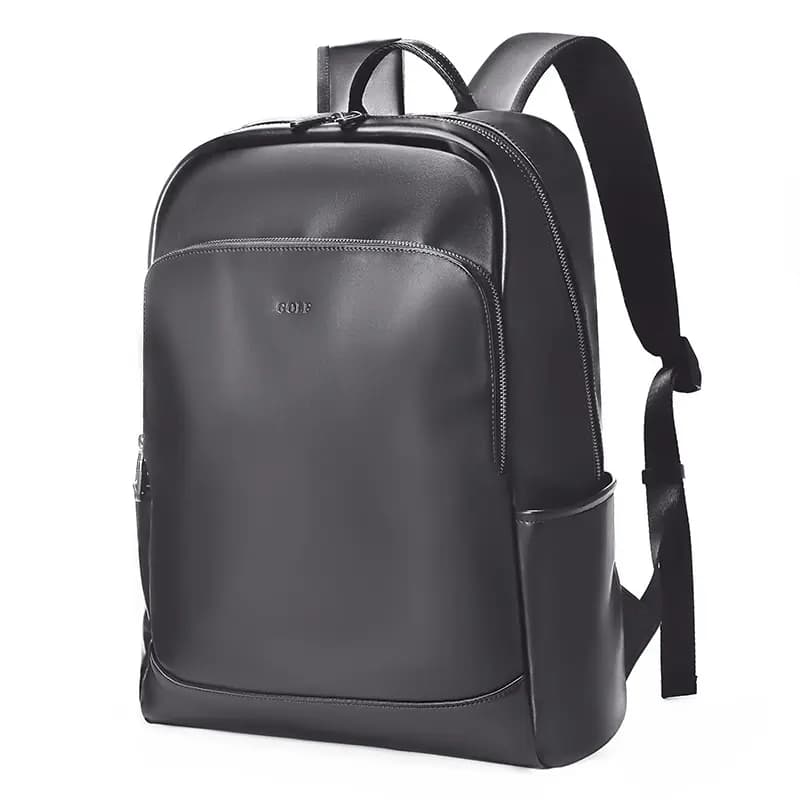 GOLF Synthetic Leather Backpack Large Size Men's Black/Dark Gray 7