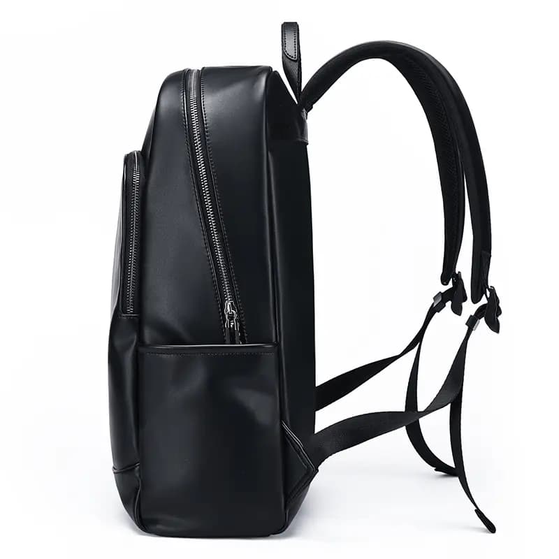 GOLF Synthetic Leather Backpack Large Size Men's Black/Dark Gray 4