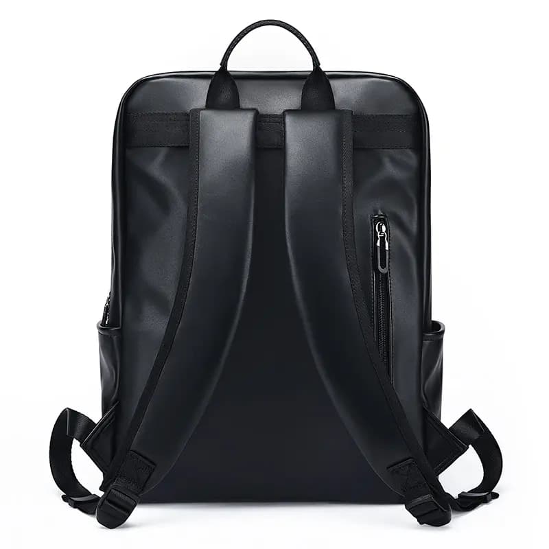 GOLF Synthetic Leather Backpack Large Size Men's Black/Dark Gray 3