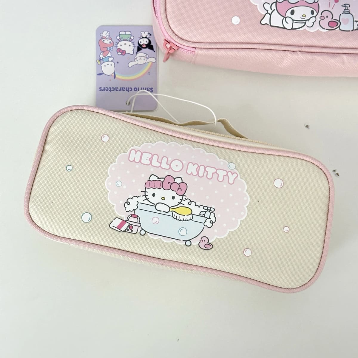Sanrio Hello Kitty & Cinnamoroll Səyahət Çantası Unisex Ağ 2
