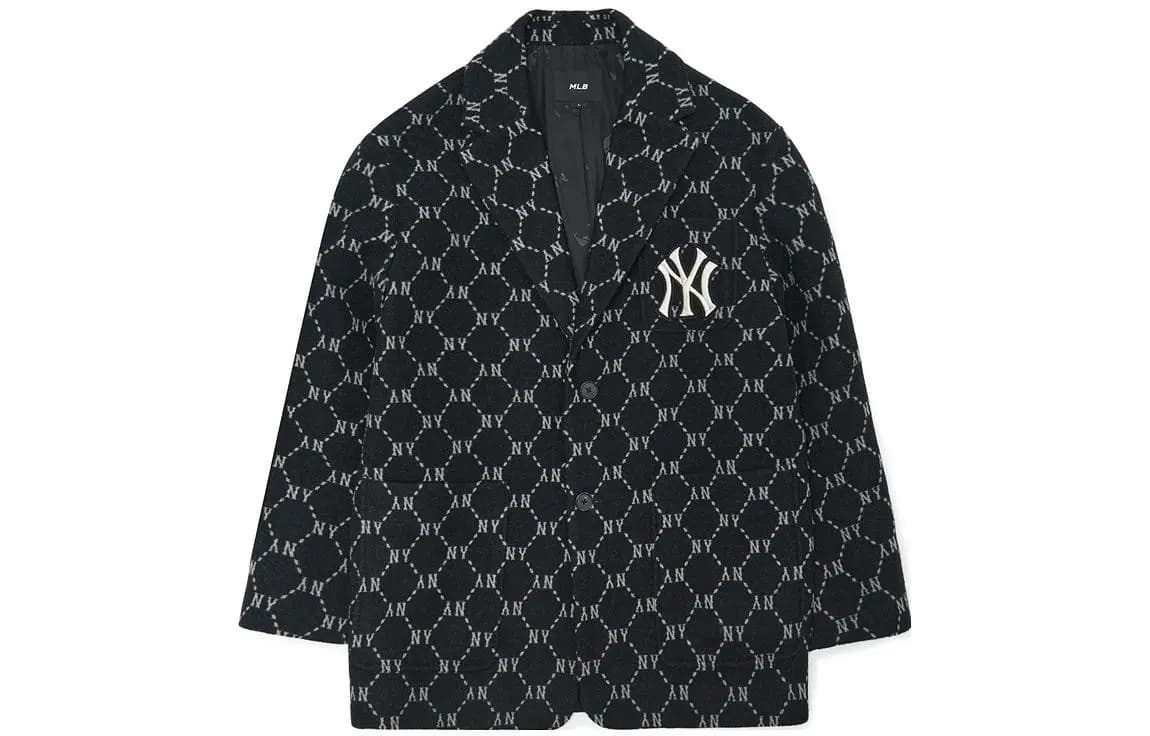 MLB New York Yankees Loqo Printli Pencək Unisex Qara