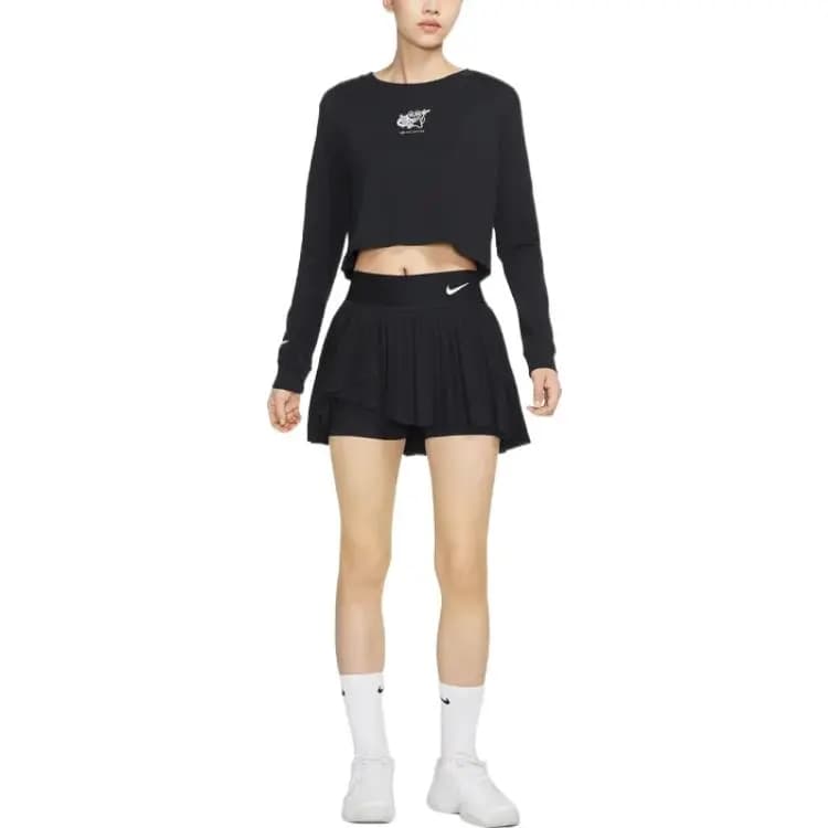 NikeCourt Dri-FIT Advantage Tennis Skirt Qadın Qara 3