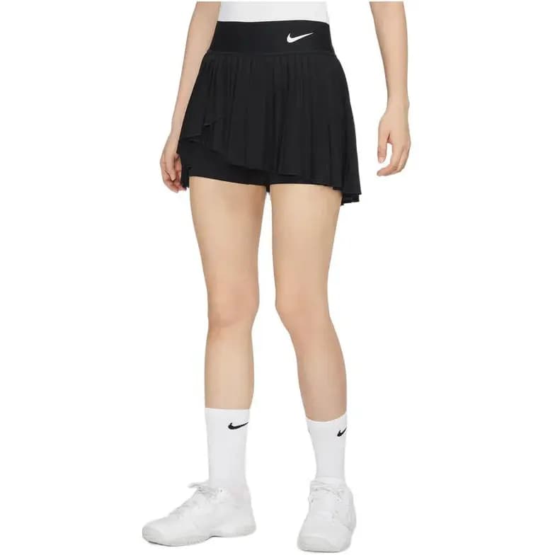 NikeCourt Dri-FIT Advantage Tennis Skirt Qadın Qara 4