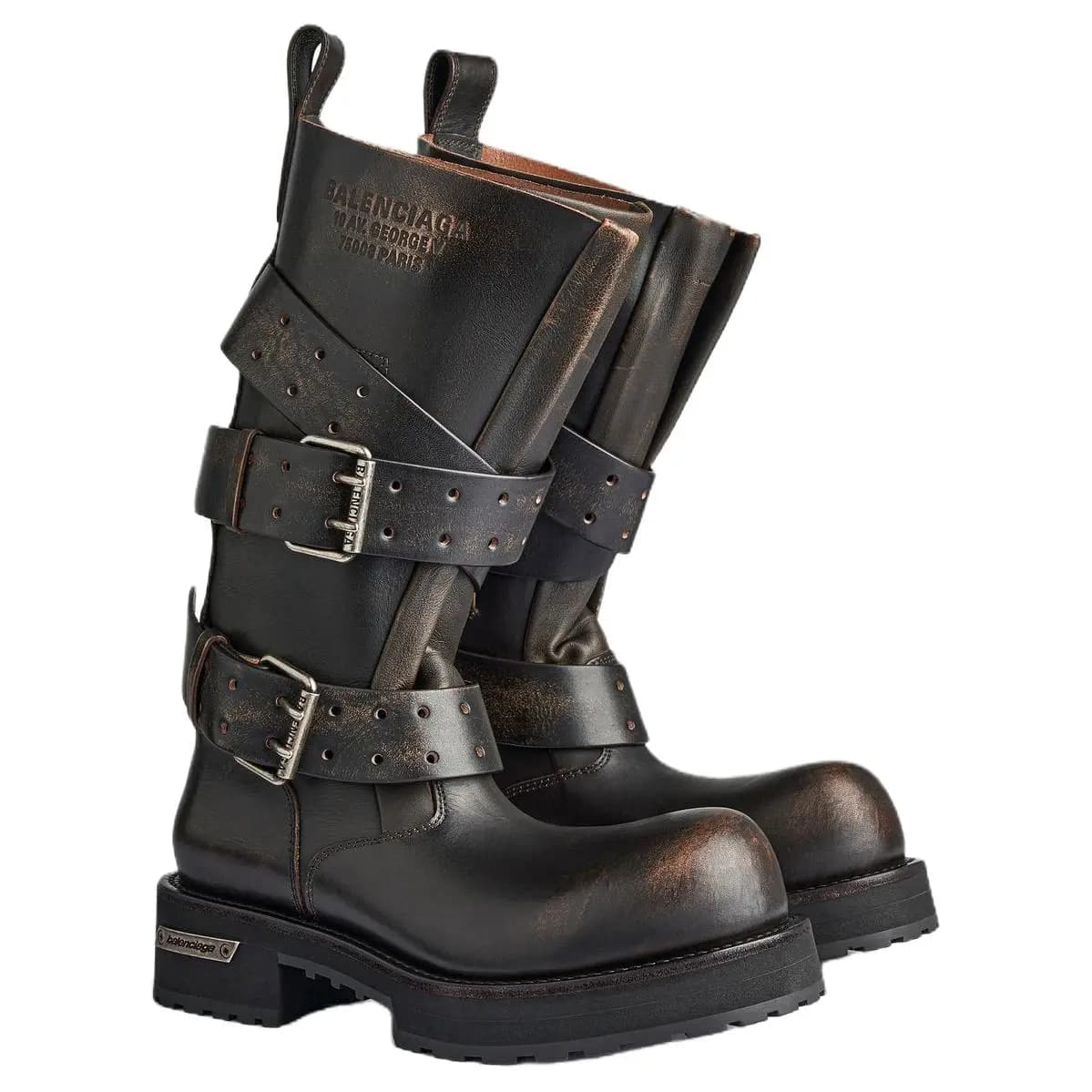 Balenciaga VENOM Kişi Çəkməsi Qəhvəyi 3