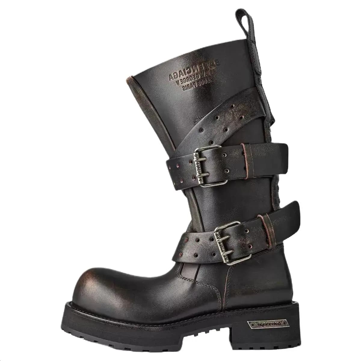 Balenciaga VENOM Kişi Çəkməsi Qəhvəyi