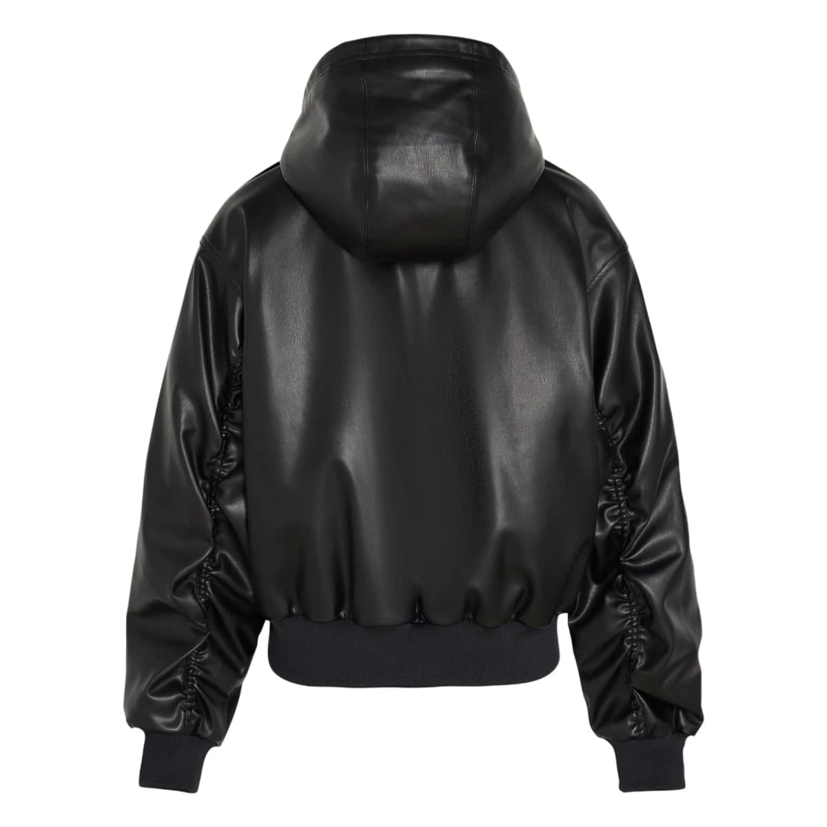adidas originals W PLEATHER JACKET PAD Warm Sport Hooded Zip Padded Jacket Women's 2