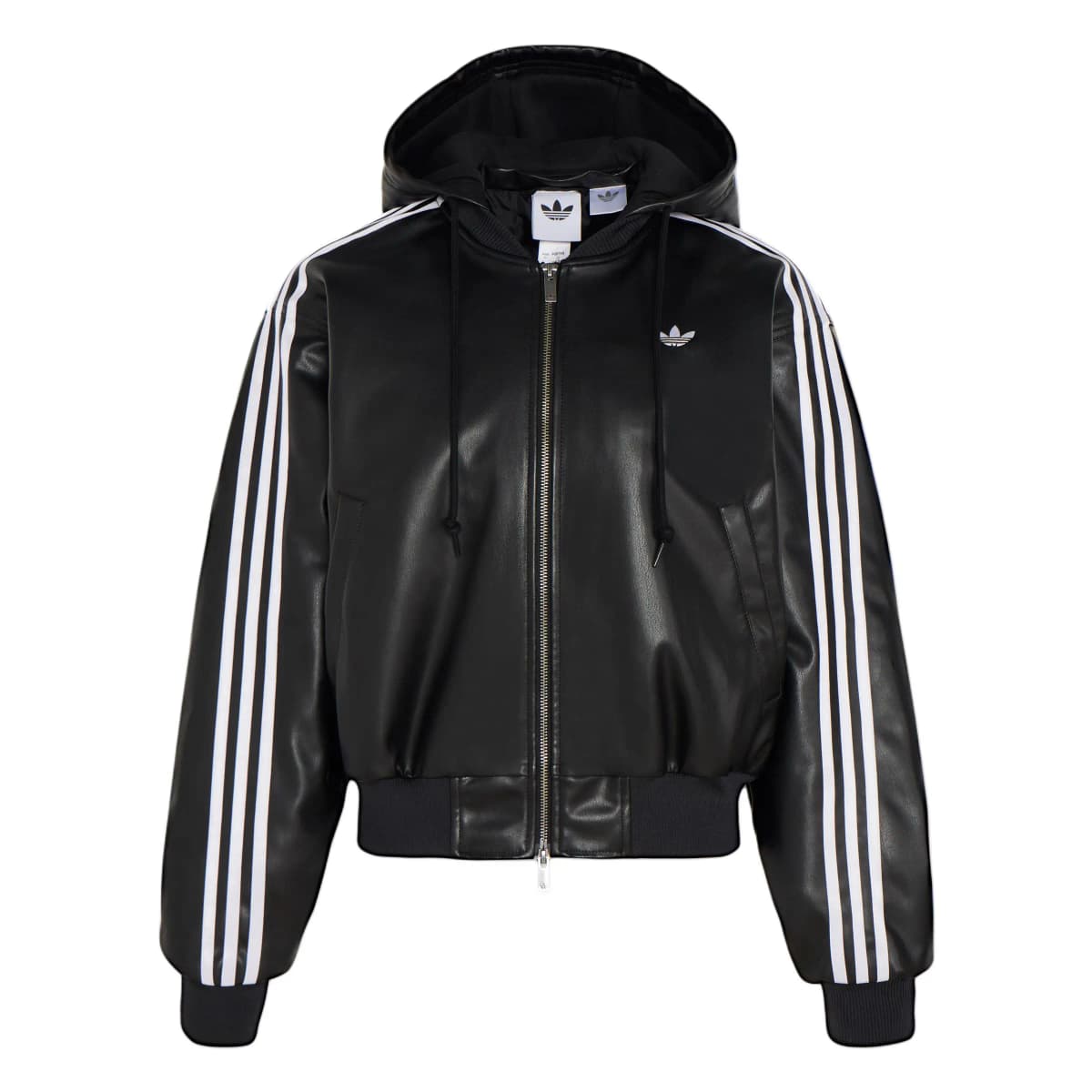 adidas originals W PLEATHER JACKET PAD Qadın Puffer Pencəyi