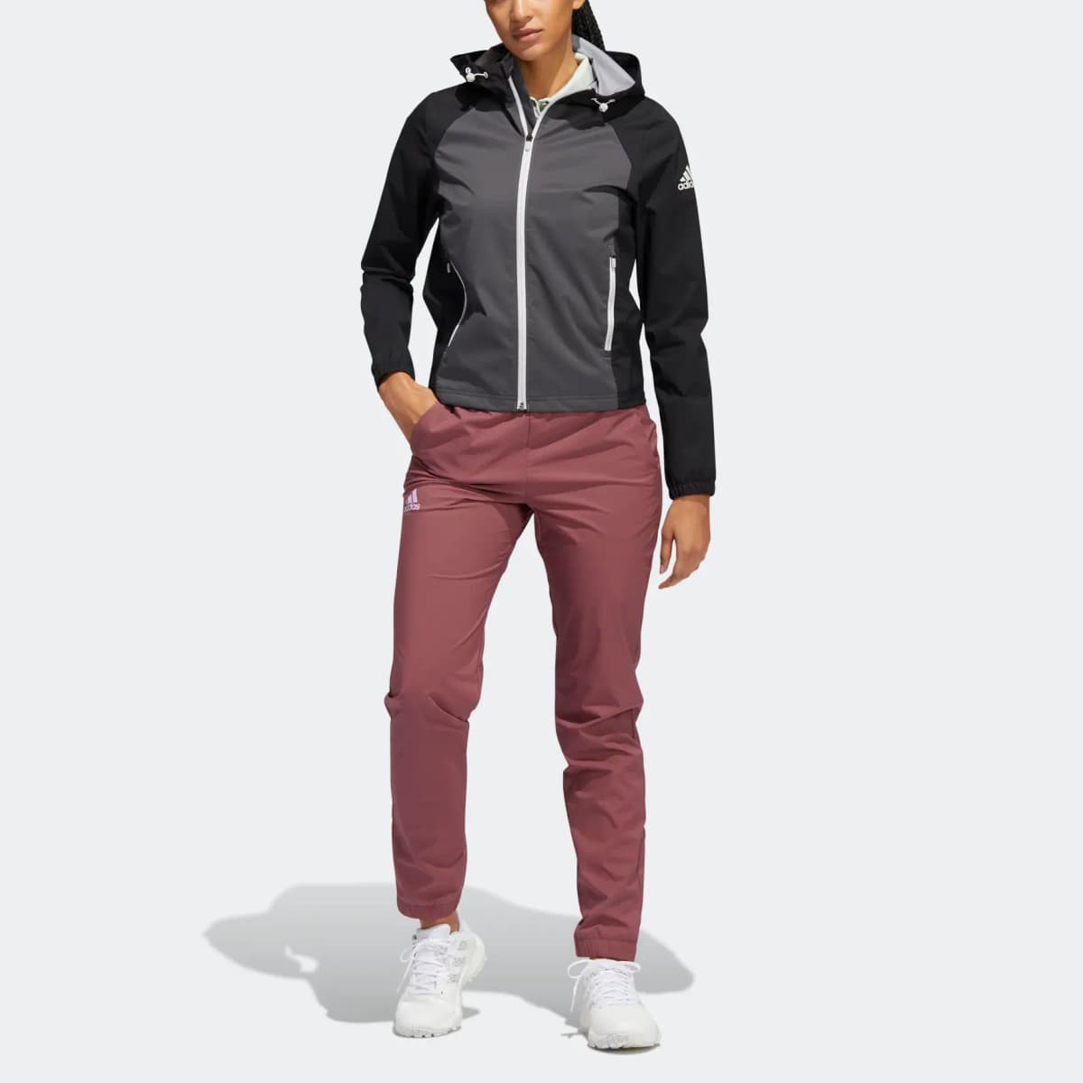 Adidas Knitted Sweatpants Women's Burgundy 2