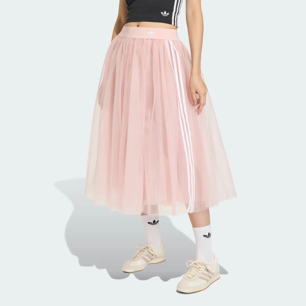 adidas originals Tulle Stripe Qadın Uzun Ətəyi 3