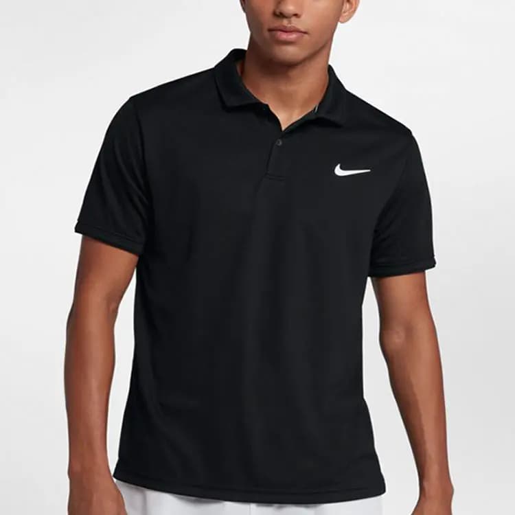 Nikecourt DRI-FIT Team Kişi Polo Köynəyi Qara 3