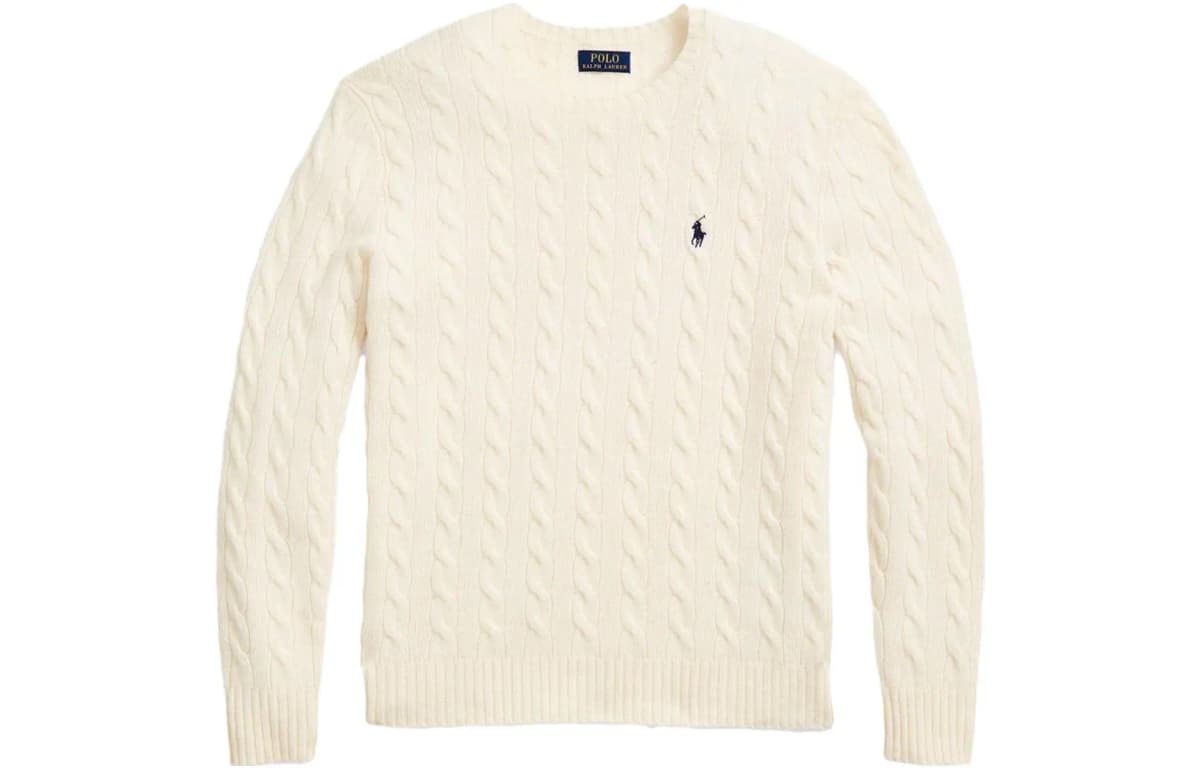 Polo Ralph Lauren Pony Embroidered Cable-Knit Sviter