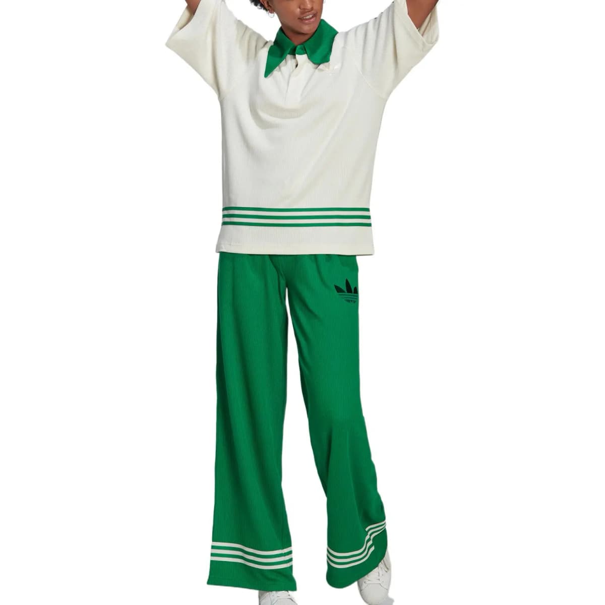 Adidas Originals ADICOLOR HERITAGE NOW Polo Köynək Qadın Ağ 2