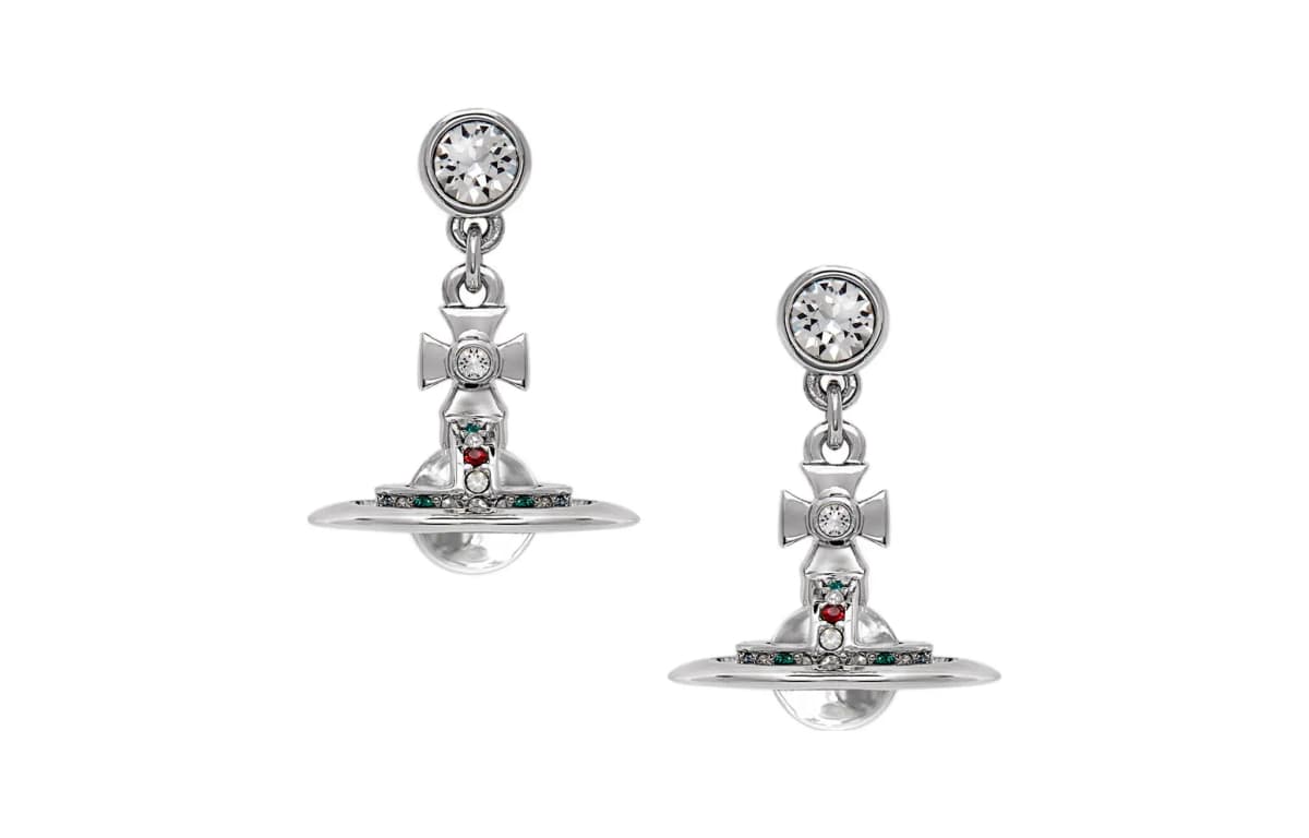 Vivienne Westwood New Petite Orb Qadın Sırğaları Gümüşü