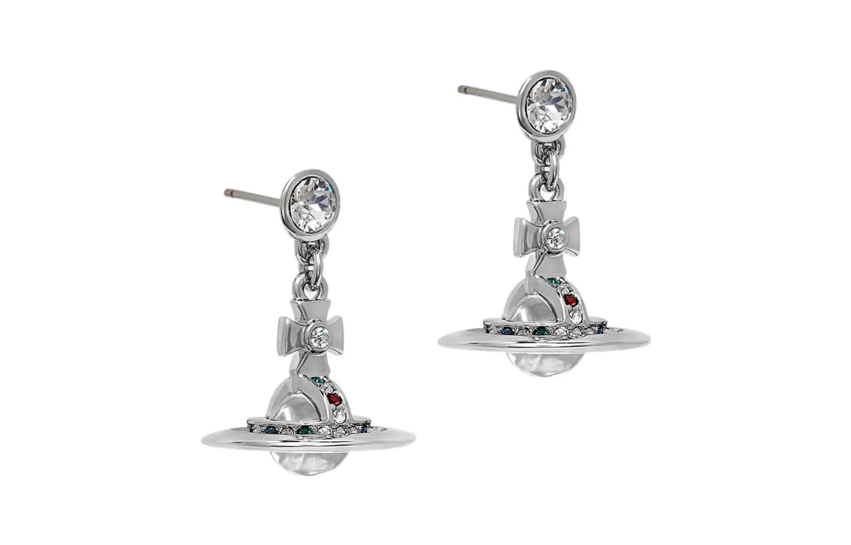 Vivienne Westwood New Petite Orb Qadın Sırğaları Gümüşü 2