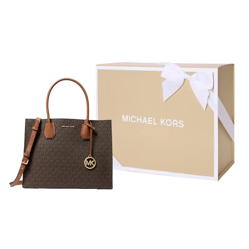MICHAEL KORS Mercer Qadın Çantası Tünd Qəhvəyi 6