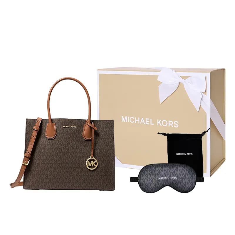MICHAEL KORS Mercer Qadın Çantası Tünd Qəhvəyi 8