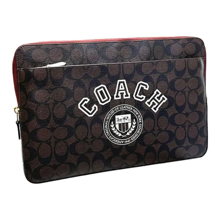 COACH Laptop Çantası Qadın Qəhvəyi/Ağ 2