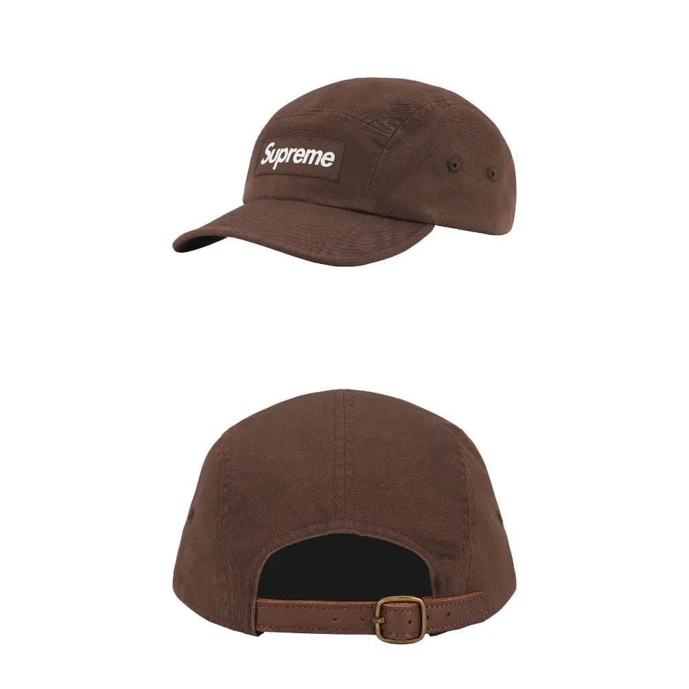 Supreme Week1 Washed Chino Twill Camp Kepkası Unisex 7