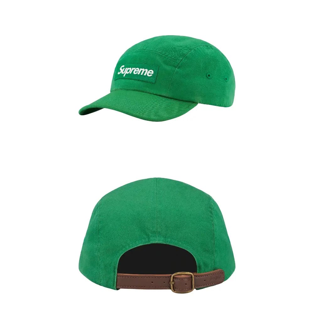 Supreme Week1 Washed Chino Twill Camp Kepkası Unisex 5
