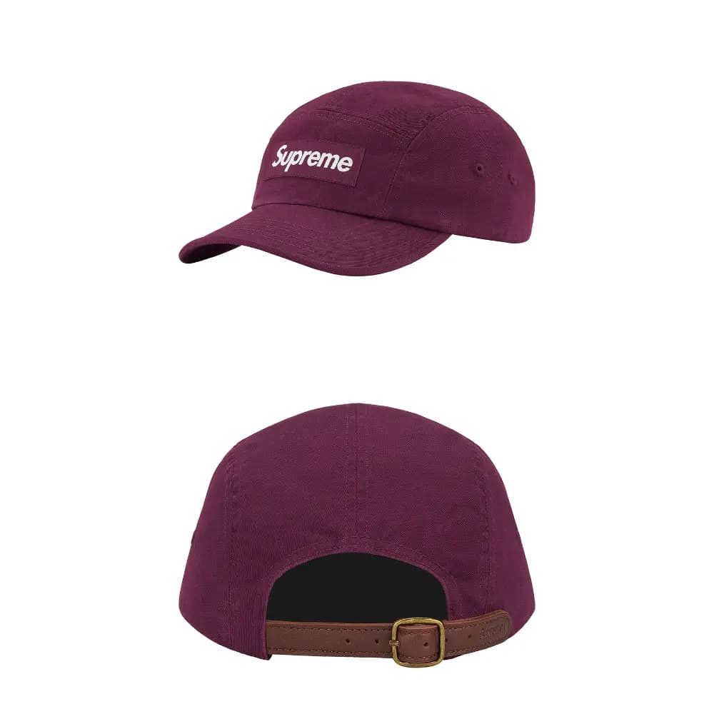 Supreme Week1 Washed Chino Twill Camp Kepkası Unisex 6