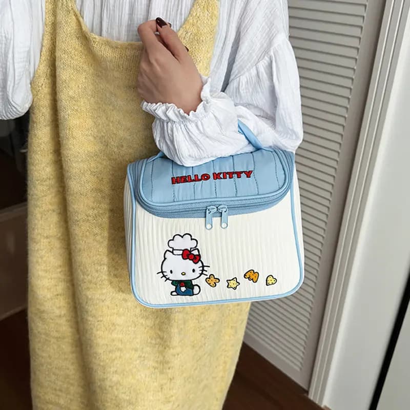 Sanrio KT Kosmetika Çantası Qadın Mavi 5