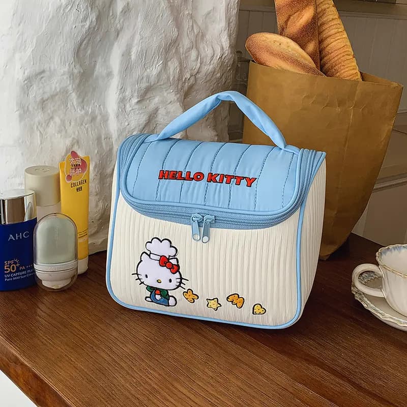 Sanrio KT Kosmetika Çantası Qadın Mavi 4
