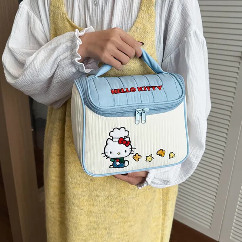 Sanrio KT Kosmetika Çantası Qadın Mavi 2