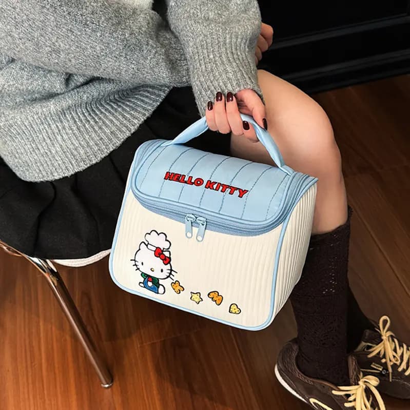 Sanrio KT Kosmetika Çantası Qadın Mavi 3