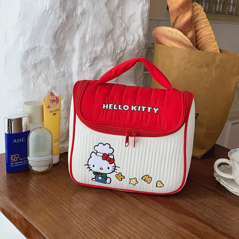 Sanrio Chef KT Nakışlı Çanta Qadın Qırmızı 5