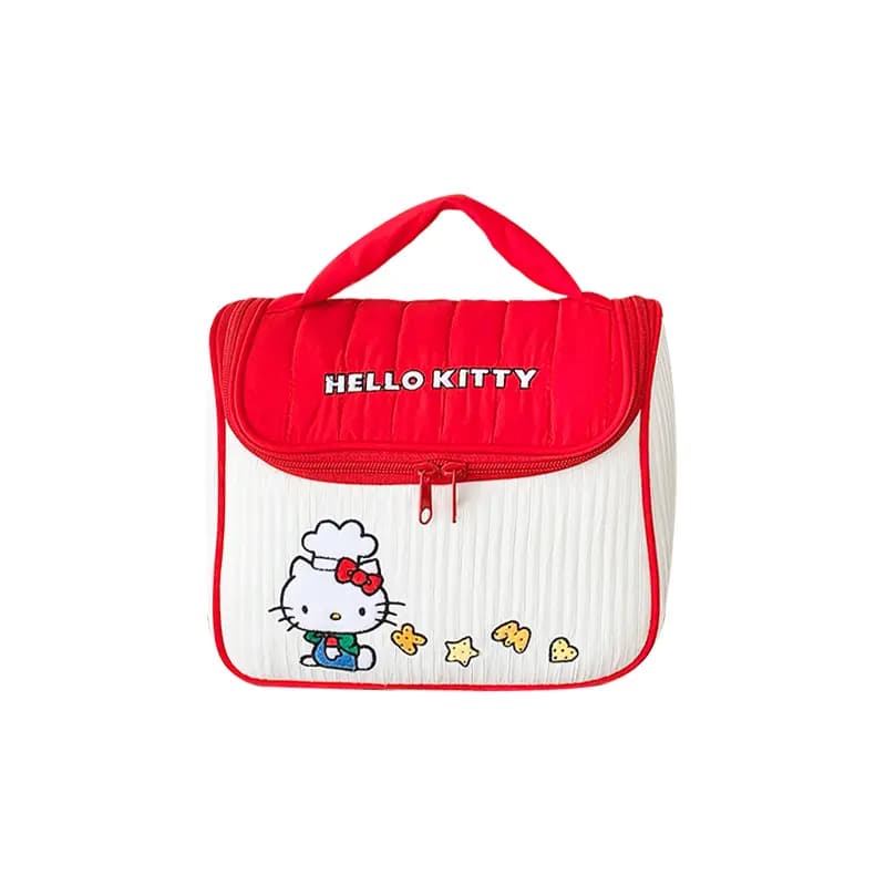 Sanrio Chef KT Nakışlı Çanta Qadın Qırmızı