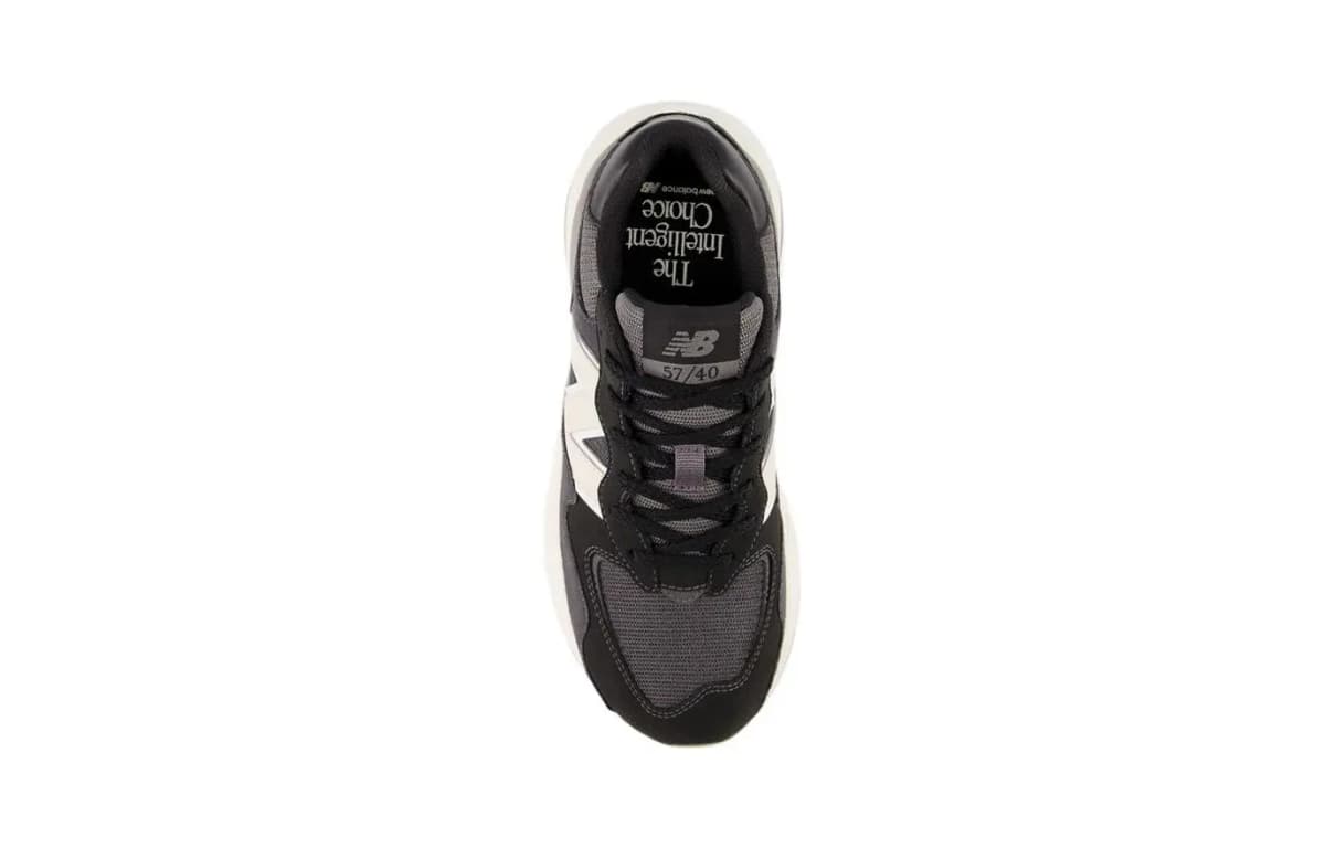 Middle Kids New Balance 5740 Series Retro Casual Running Shoes Black Gray White 4
