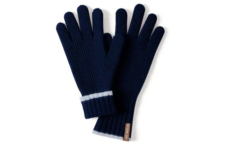 AAJF Winter Wool Knitted Gloves Women's Thick Windproof Warm Flip-Finger Touchscreen Gloves 4