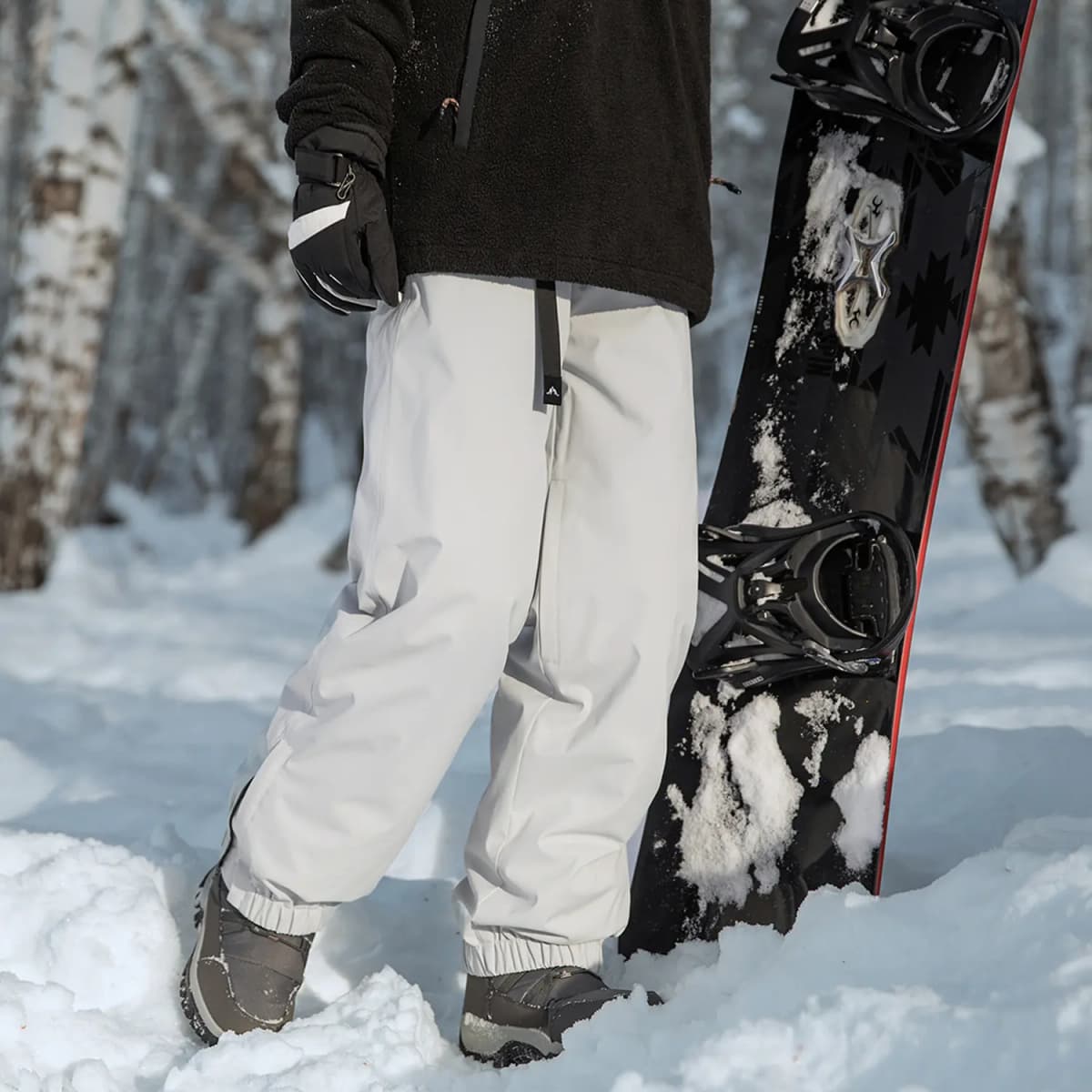 Disney New National Standard 90% Down Outdoor 3-Proof Strawberry Bear Logo Print Ski Pants Unisex 5