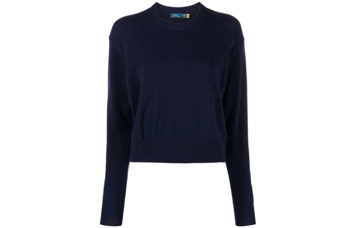 Polo Ralph Lauren FW22 Qadın Yun Sviter Mavi