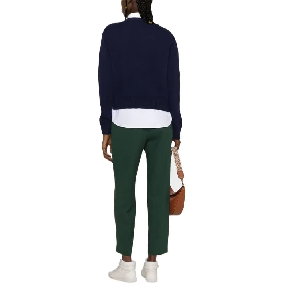 Polo Ralph Lauren FW22 Qadın Yun Sviter Mavi 3