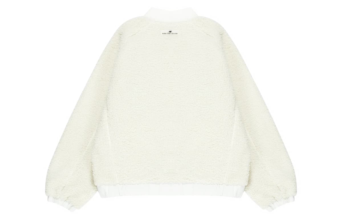 New Balance Velvet Jackets Women's Ivory White 2