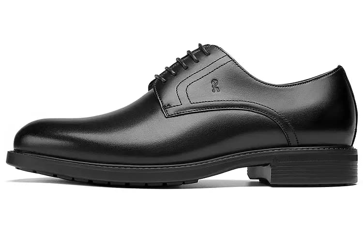 ROBERTA DI CAMERINO Top-Grain Leather Shoe Polish Included Matte Comfortable Daily Formal Leather Shoes Men's Black 2