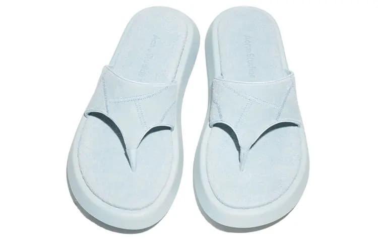 Acne Studios Flip Flops Qadın Mavi/Bej 4