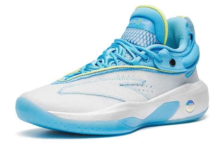 ANTA KT8 Kişi Basketbol Ayaqqabısı Ağ/Mavi/Sarı 4