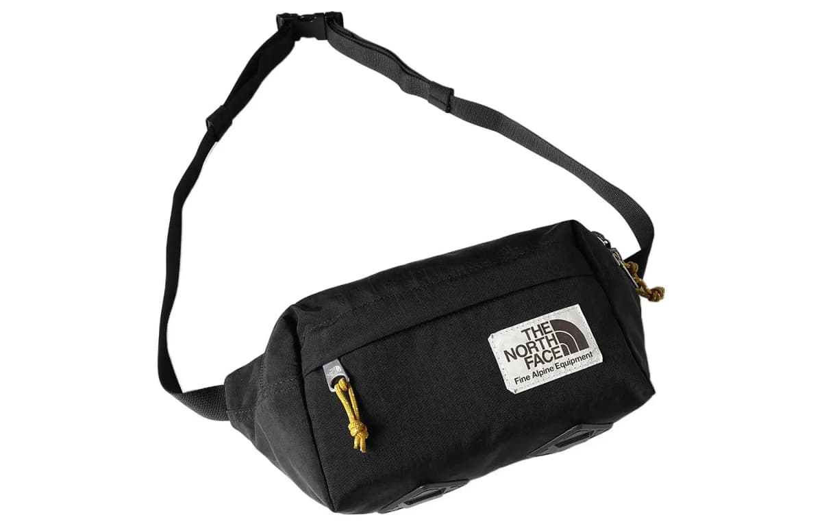 THE NORTH FACE 3L One Shoulder Crossbody Outdoor Bag Recycled Nylon Black Unisex 3