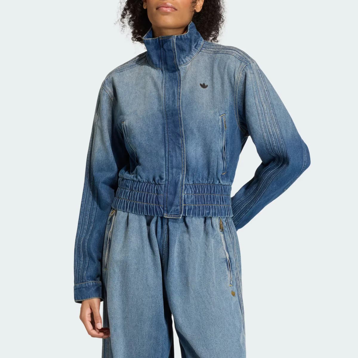 adidas originals TRACKTOP Denim Qadın Pencəyi 3