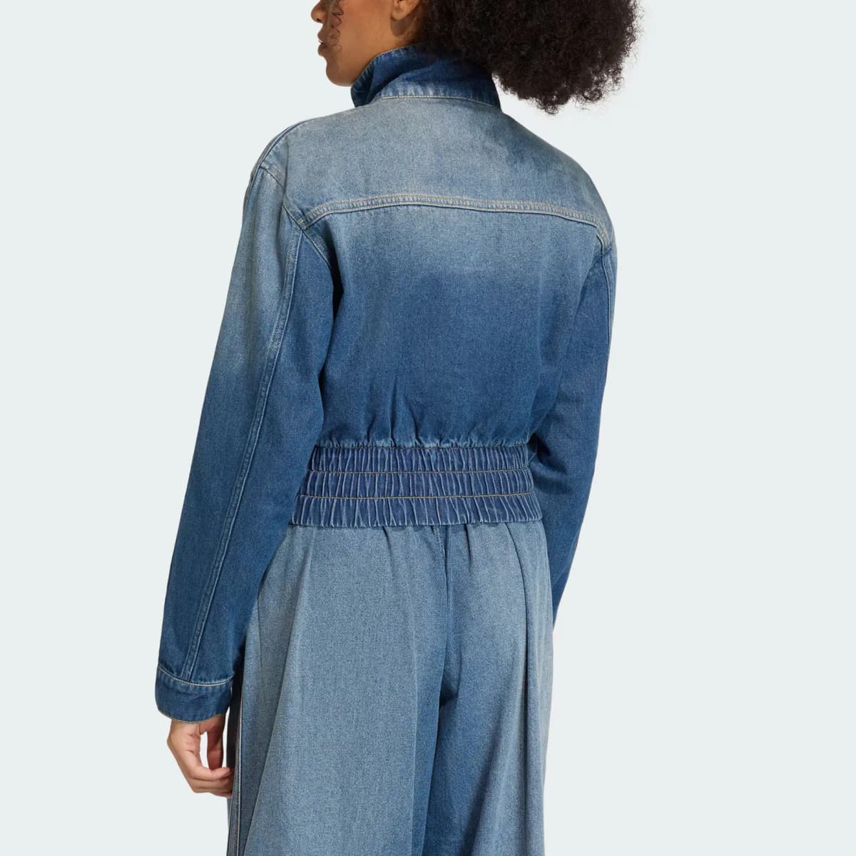 adidas originals TRACKTOP Denim Qadın Pencəyi 4