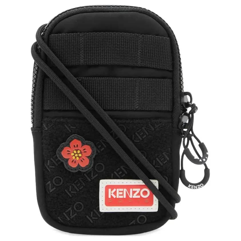 KENZO Nylon Çiyin Çantası Kişi Qara 2