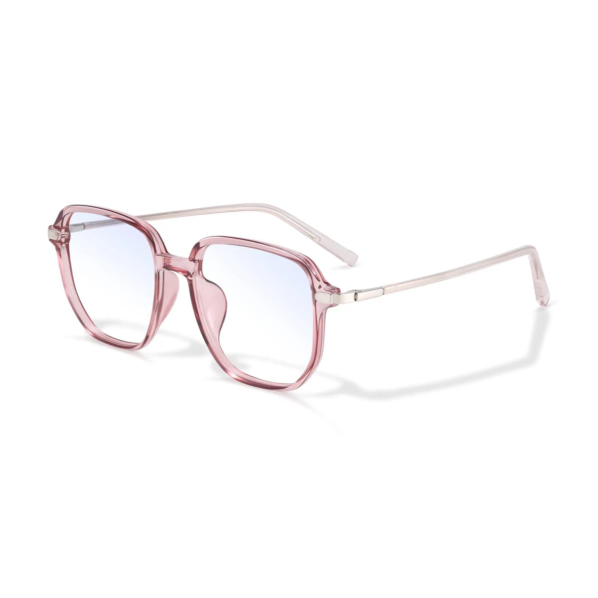 PULAIS Fashion Blue Light UV Protection Large Frame Retro Transparent Glasses Frame TR/Memory Plastic Square Functional Glasses Unisex 18