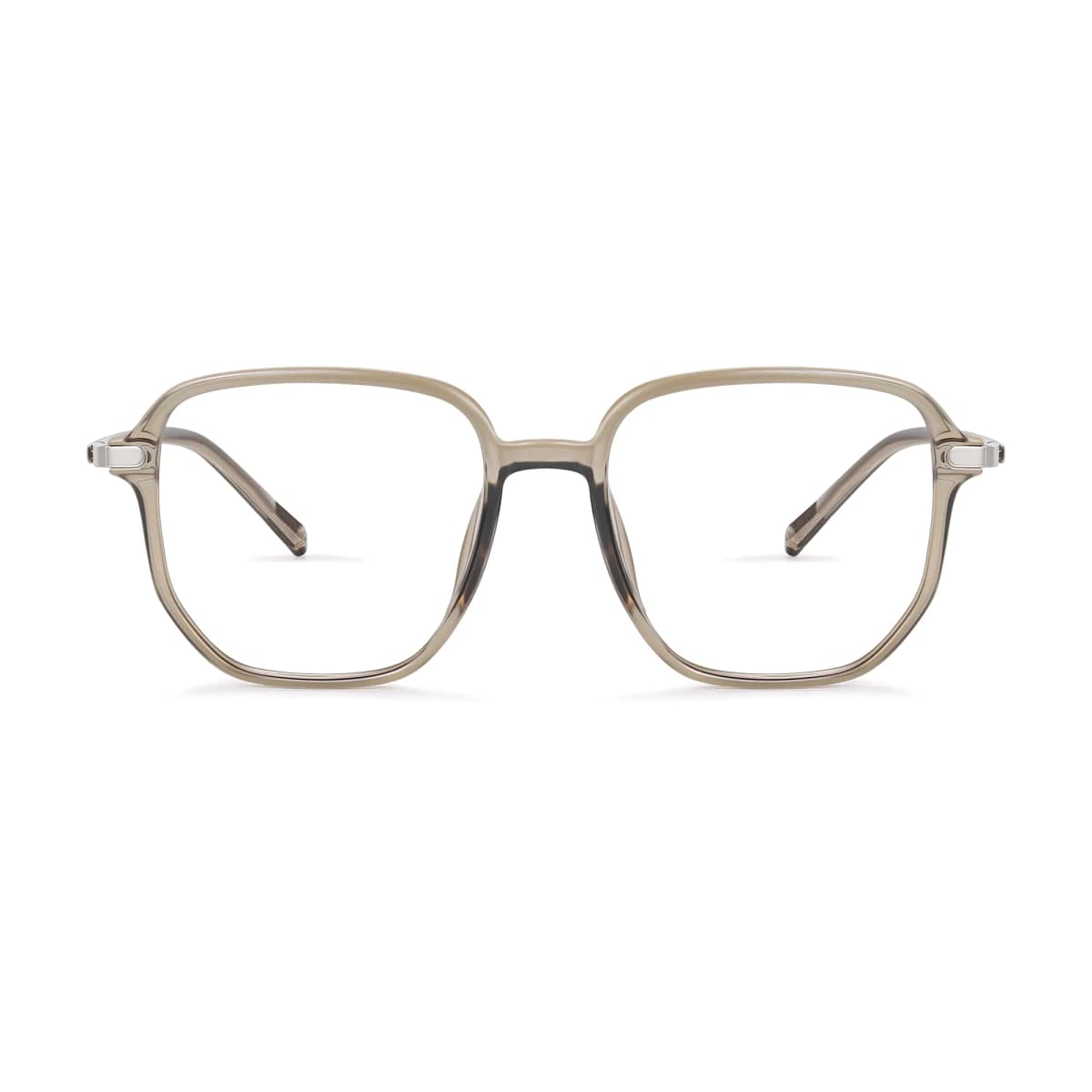 PULAIS Fashion Blue Light UV Protection Large Frame Retro Transparent Glasses Frame TR/Memory Plastic Square Functional Glasses Unisex 31