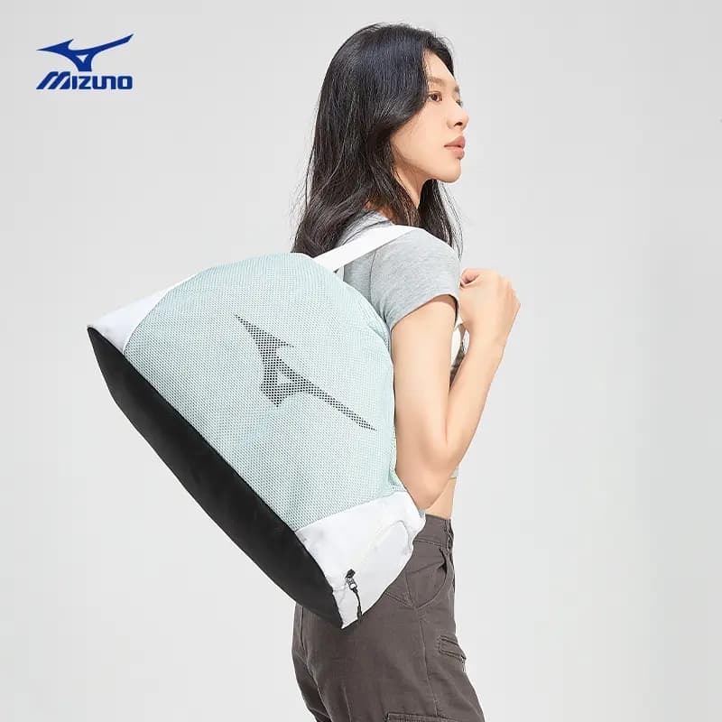 Mizuno Large Capacity Wet-Dry Separation Independent Shoe Compartment Waterproof Durable Training Swim Bag Polyester Unisex 7