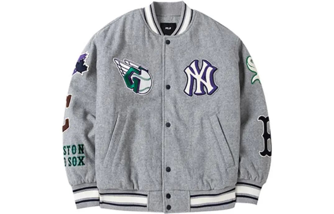 MLB Unisex Beysbol Köynəyi Boz