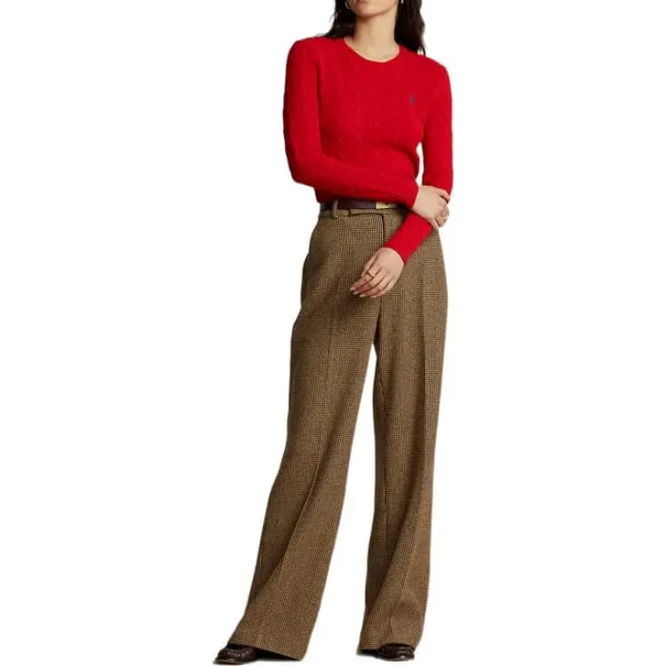 Polo Ralph Lauren FW22 Qadın Sviteri Qırmızı 2