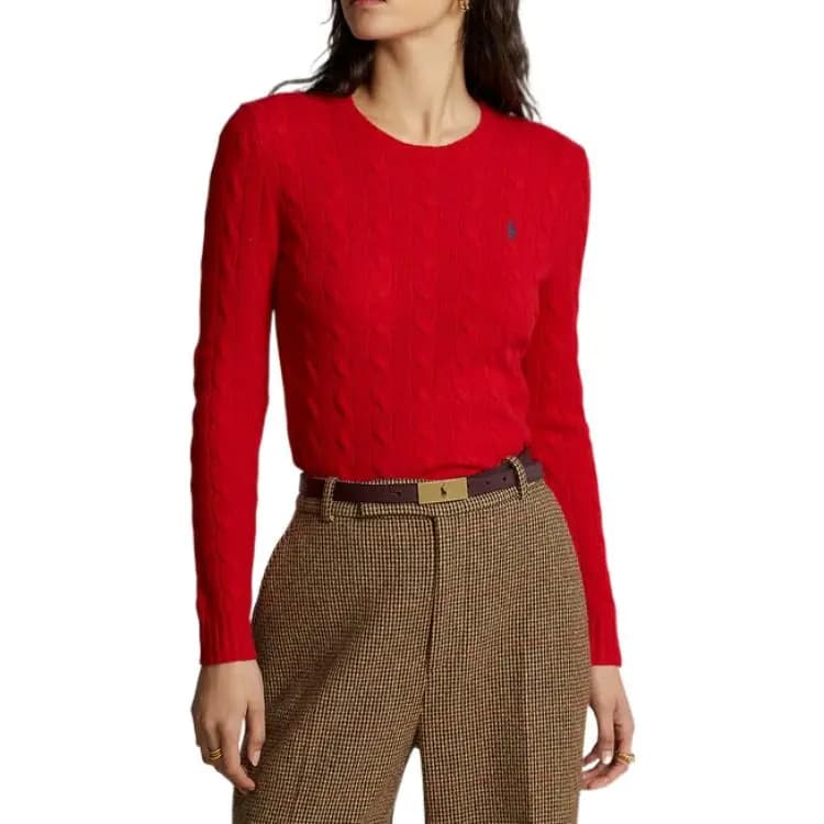 Polo Ralph Lauren FW22 Qadın Sviteri Qırmızı 3